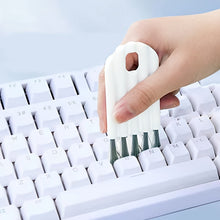 Load image into Gallery viewer, Multi-Function Computer Cleaning Kit: Soft Brush Keyboard Cleaner, Corner Gap Duster &amp; Keycap Puller
