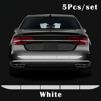 5pcs/set Car Reflective Sticker Warning Rear Safety Cover Anti-Collision Protection Sticker Rear Collision Prevention Warning Sticker Car Accessories
