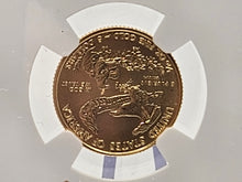 Load image into Gallery viewer, 2016 Eagle GS $5 First Day of Issue MS70 1/10 oz .9999 United Stated Gold Walking Liberty Coin in Assay
