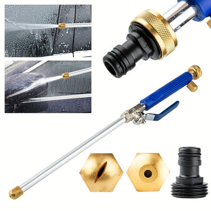 Nozzle Wand High-Pressure Gun] High-Pressure Power Washer Spray Gun with Nozzle Wand - Fit, Metal Garden Hose Attachment for Lawn Care & Gardening, Laundry Machine, Soft Hose