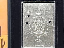 Load image into Gallery viewer, 1oz Pure Silver Bar in Clear Card Assay .999 Calamity Jane Collectable Wild West Box
