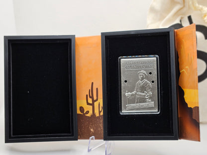 1oz Pure Silver Bar in Clear Card Assay .999 Calamity Jane Collectable Wild West Box