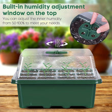 Load image into Gallery viewer, 1pc, Green Seedling Pot, Household Outdoor Seedling Plug Tray, Special Pot Nutrition Cup, Plastic Rectangular Tray, Cutting Seedling Artifact
