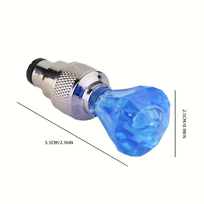 Cubidupi 4/8/16pcs Universal Fit LED Wheel Rim Lights, Plastic Material, Waterproof and Sun-Resistant, for Cars and Motorcycles, Blue and Green Breathing Fire Effect, Tire Valve Decoration