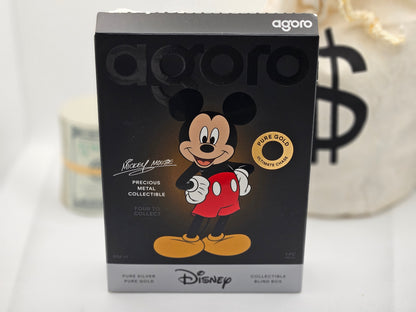 1oz Silver .999 Fine Silver Colored Mikey Mouse Silver in Collectors Case .999 Silver Coin
