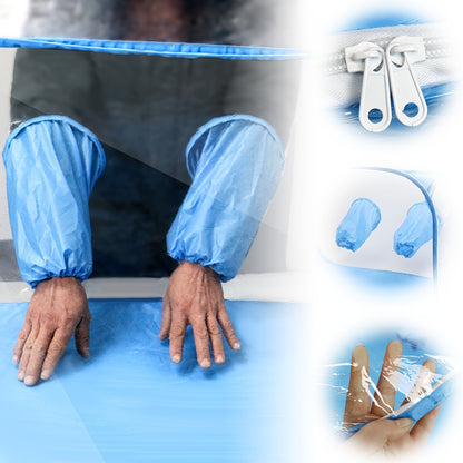 1pc PVC Mushroom Growing Still Air Box, Portable Foldable Pop Up Mushroom Grow Tent, Mushroom Growing Container