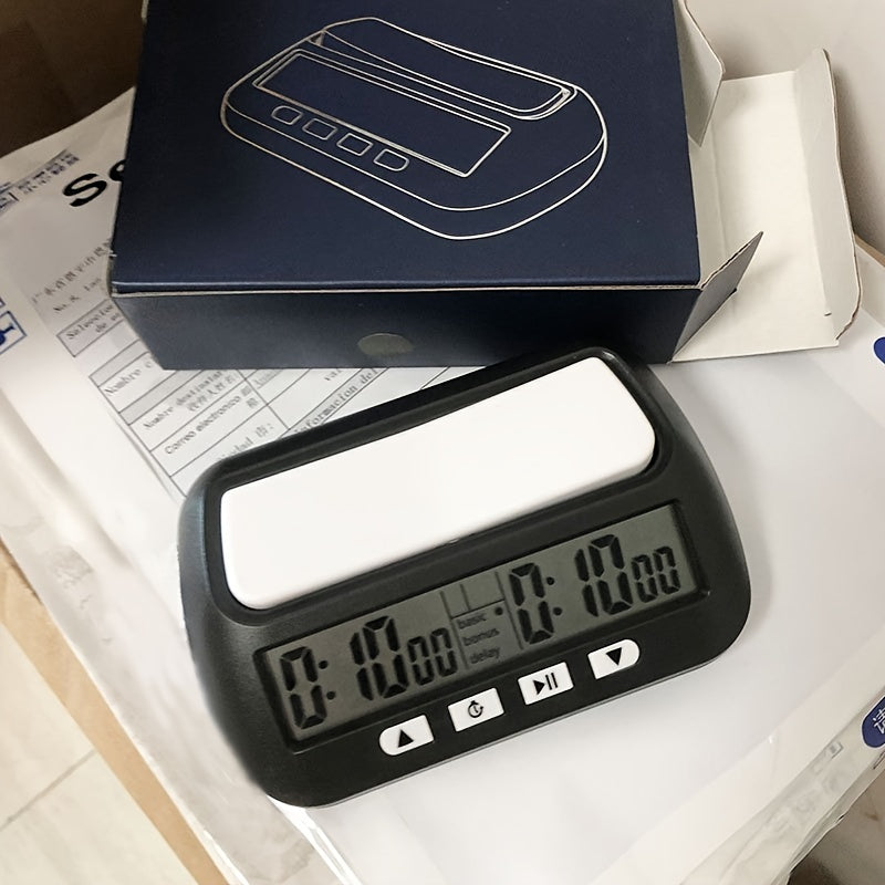 1pc Portable Digital Chess Clock with Count Up/Down Timer and LED Display - Perfect Gift for Chess Enthusiasts (Battery Not Included)