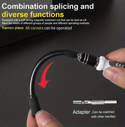 115 In 1 Computer Repair Kit Magnetic Precision Screwdriver Set Small Impact Screw Driver Set With Case For Smartphone, IPad, PC, Camera, Laptop, Glasses, Watch, Mini Pocket Tool Set