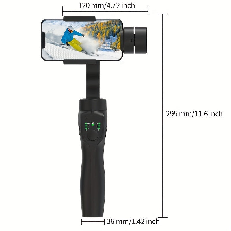 QAML F8 Handheld 3-Axis Gimbal Phone Holder Anti Shake Video Record Stabilizer for Xiaomi iPhone Cellphone Smartphone