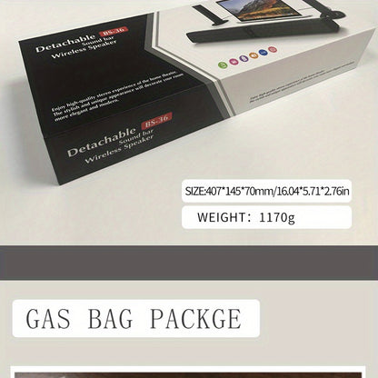 20W 3D Wireless Home Theater Computer Stereo Surround Speakers - Transformable into Two TV Speakers - Perfect Gift for Any Occasion