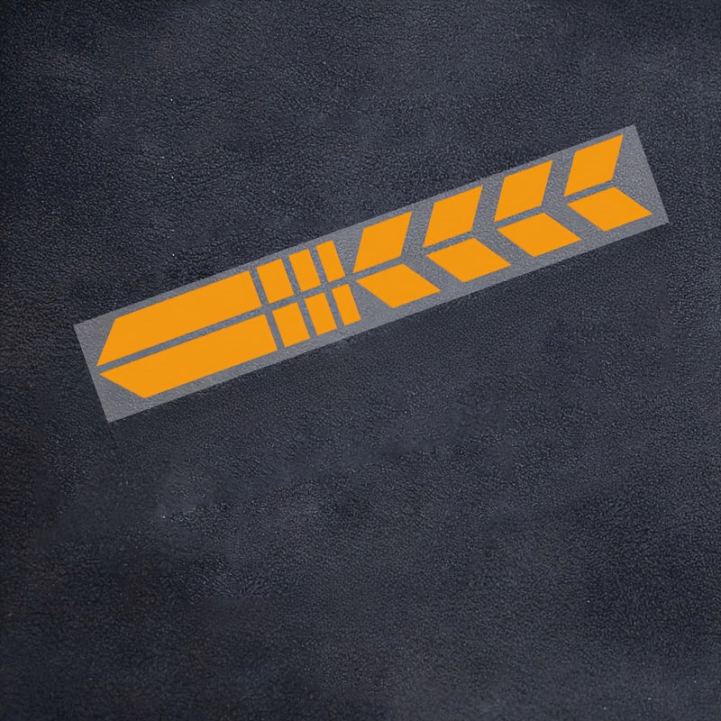 High-Visibility Reflective Stickers for Motorcycles, Helmets & Cars - Waterproof & Sun-Resistant PVC Labels