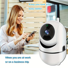 Load image into Gallery viewer, 1pc High-definition Camera, 2.4G Wireless Wifi Security Home Camera, Baby And Pet Monitor, 1080P Wireless Automatic Tracking Monitor, Motion Detection And Tracking, Night Vision, Two-way Voice, High Security
