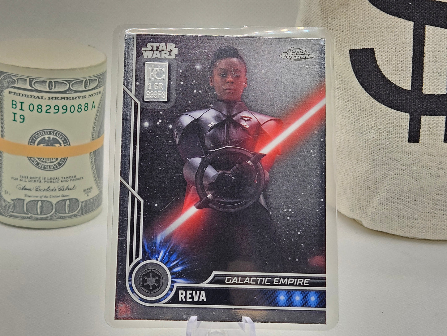 1 Grain Pure Silver Bar in Premium Card Assay .999 Star Wars Collectable Card