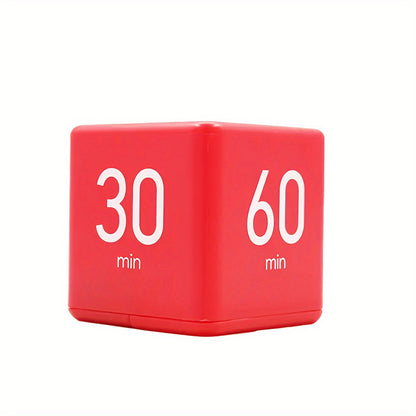 1pc, Lightweight LCD Cube Timer, Countdown Reminder Mini Kitchen Alarm Clock for Shower/Study/Cooking, Time Management, Sports, Practical Kitchen Timer