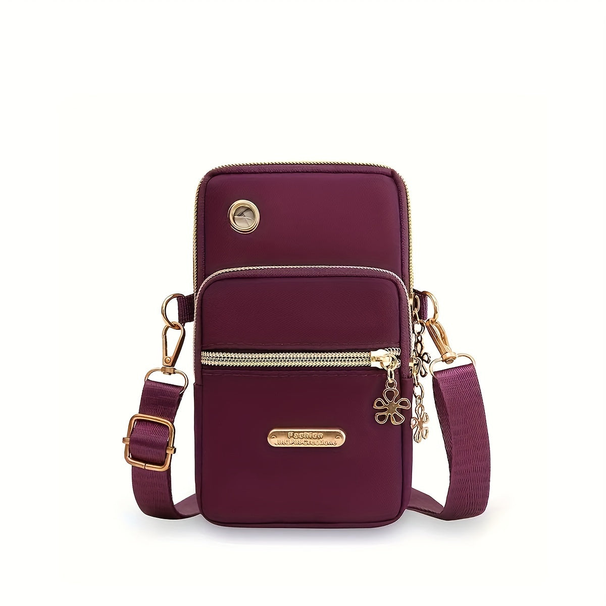 Mini Fashion Cellphone Bag, Trendy Zipper Crossbody Bag, Women's Casual Handbag, Card Holder & Purse