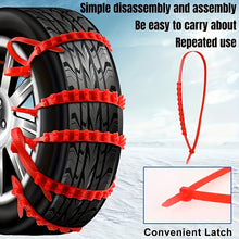 Load image into Gallery viewer, 10pcs Set of Men'S Car Accessories PE Snow Chains, Quick 2-Second Disassembly, Emergency Anti-Skid Chains for Cars And Motorcycles, Strong Grip for Winter And Off-Road Traction - Easy to Install, Anti-Skid, Wear-Resistant And
