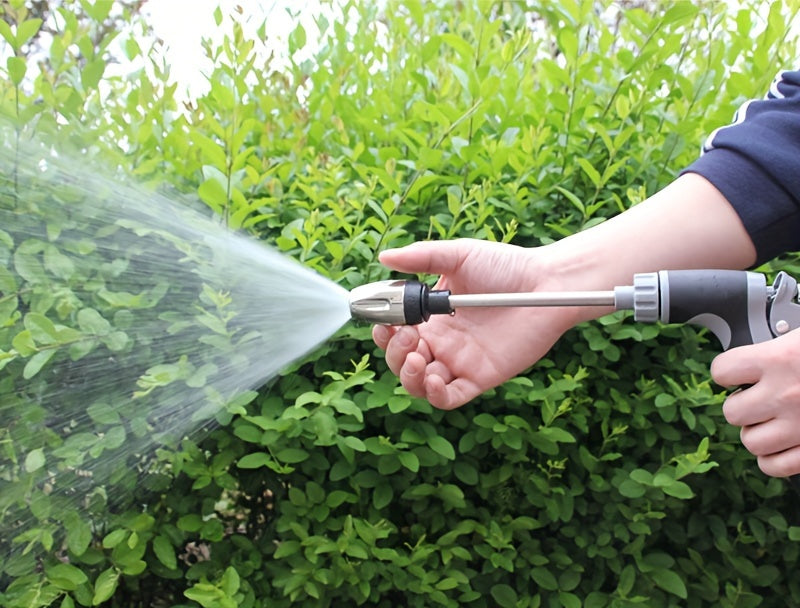 [High-Pressure Water Gun] High-Pressure Quick Connect Adapters Car Washing Water Gun | Universal 3/4 & 1/2 Inch Multi-Purpose Garden Hose Nozzle with Foam Tank - Compact & Adjustable for Cars, Gardens, Pets & Outdoor Cleaning