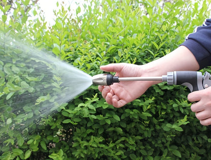 [High-Pressure Water Gun] High-Pressure Quick Connect Adapters Car Washing Water Gun | Universal 3/4 & 1/2 Inch Multi-Purpose Garden Hose Nozzle with Foam Tank - Compact & Adjustable for Cars, Gardens, Pets & Outdoor Cleaning