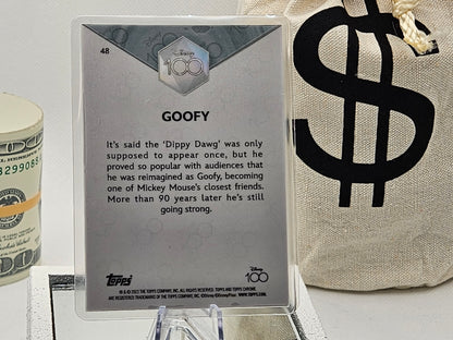 1 Grain Pure Silver Bar in Premium Disney Assay Card .999 Goofy Collectable Card