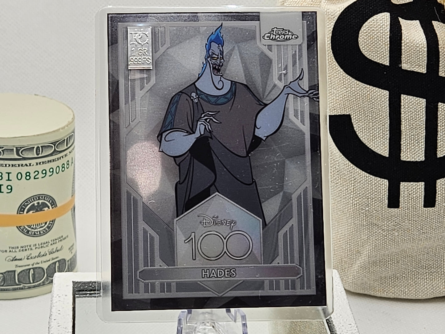 1 Grain Pure Silver Bar in Premium Disney Silver Bar in Card Assay .999 Hades