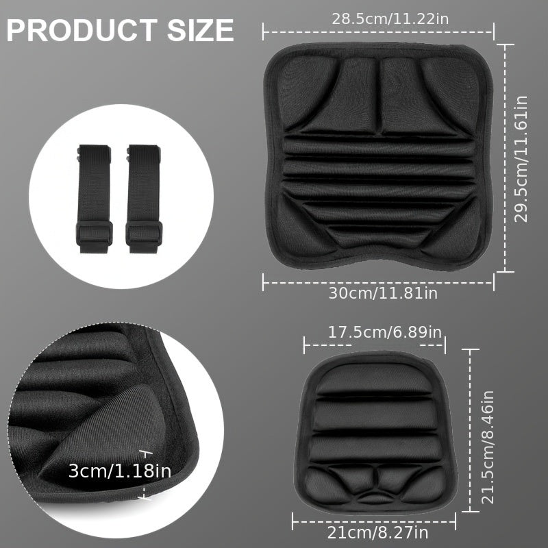 Universal Motorcycle Seat Cushion Cover - Premium Lycra Fabric, Breathable, Shock-Absorbing, Non-Inflatable - Compatible with Most Motorcycles, Front and Rear Seat, Comfort and Support Accessory