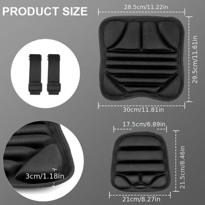 Universal Motorcycle Seat Cushion Cover - Premium Lycra Fabric, Breathable, Shock-Absorbing, Non-Inflatable - Compatible with Most Motorcycles, Front and Rear Seat, Comfort and Support Accessory