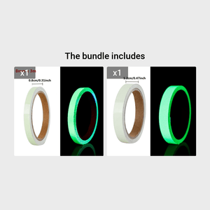 300cm Extra-Long Glow-in-the-Dark Safety Tape - Self-Adhesive Luminous Strip for Home Decor, Security, Stage Warning, and Emergency Exit Guidance - Durable, Water-Resistant, and Easy to Apply