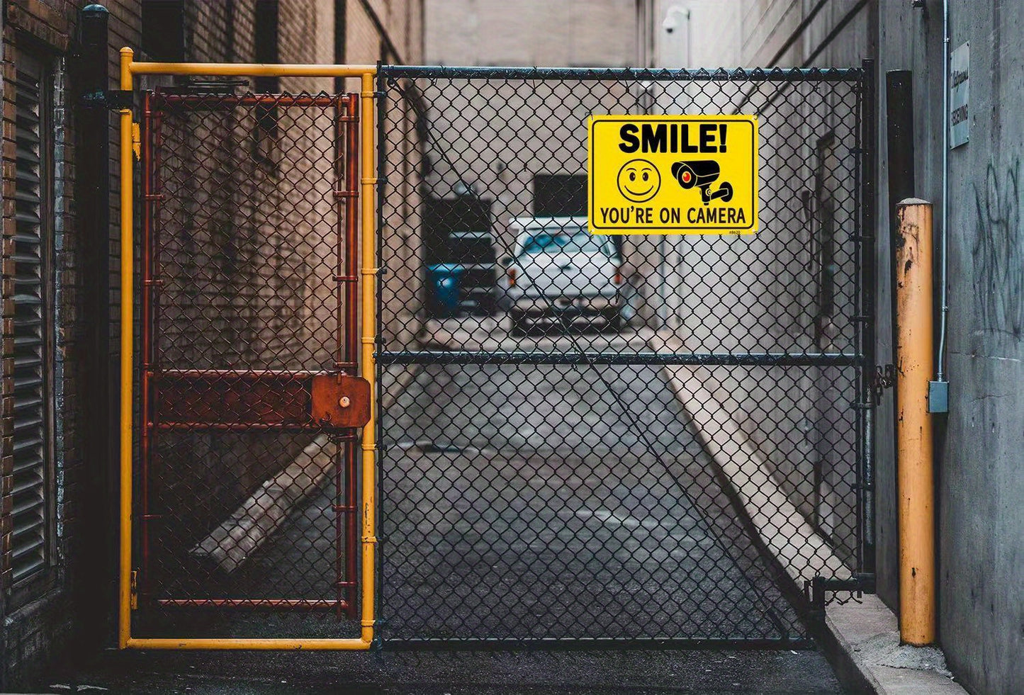 2pc 2-Pack Outdoor Security Camera Signs, UV-Resistant Aluminum, 10x7 Inches, Driveway Alert for Home, Business, and CCTV