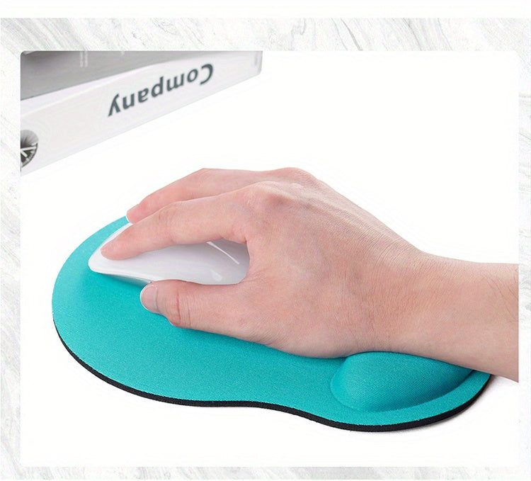 [One Ergonomic Wrist Support Cushion] Ergonomic EVA Wrist Support Cushion, Non-Slip Memory Foam Mouse Pad, Comfortable Skin-Friendly Desk Rest for Office Computer Use