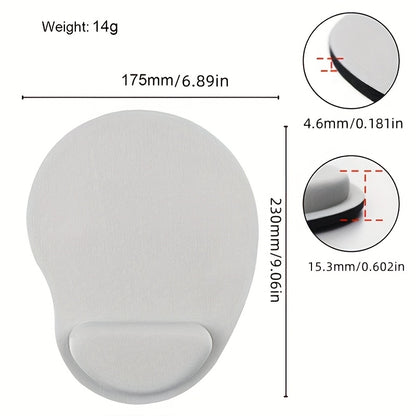 [One Ergonomic Wrist Support Cushion] Ergonomic EVA Wrist Support Cushion, Non-Slip Memory Foam Mouse Pad, Comfortable Skin-Friendly Desk Rest for Office Computer Use