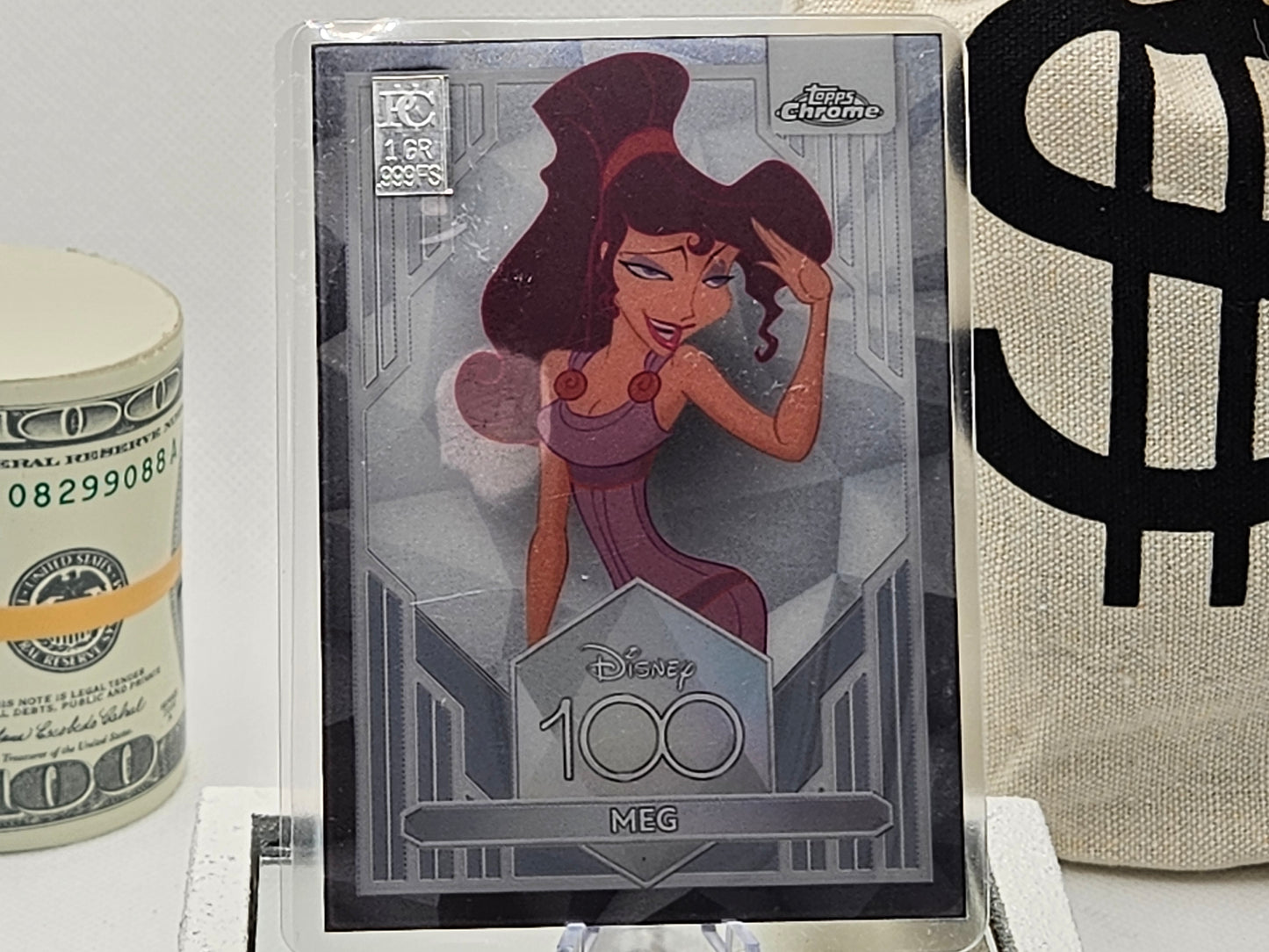 1 Grain Pure Silver Bar in Premium Disney Silver Bar in Card Assay .999 Meg