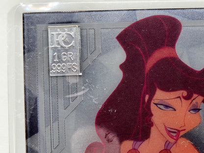 1 Grain Pure Silver Bar in Premium Disney Silver Bar in Card Assay .999 Meg