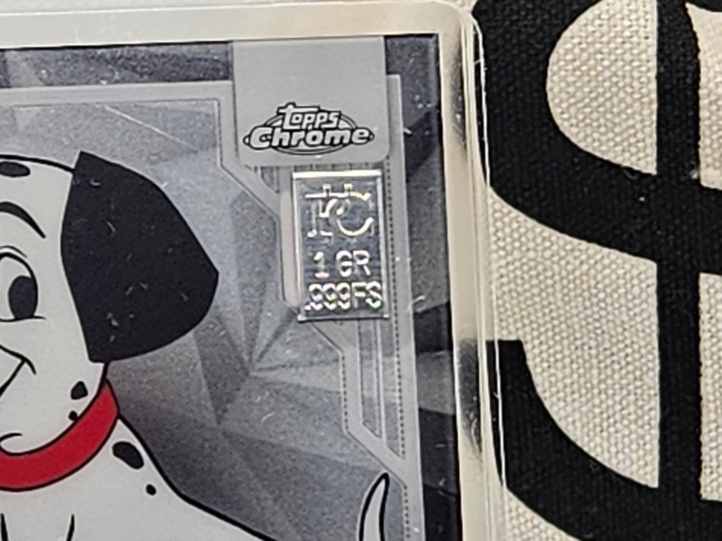 1 Grain Pure Silver Bar in Premium Disney Silver Bar in Card Assay .999 101 Dalmatians