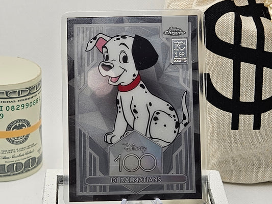 1 Grain Pure Silver Bar in Premium Disney Silver Bar in Card Assay .999 101 Dalmatians