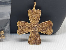Load image into Gallery viewer, Very Rare Gold Byzantine Cross Recovered from a Shipwreck Large
