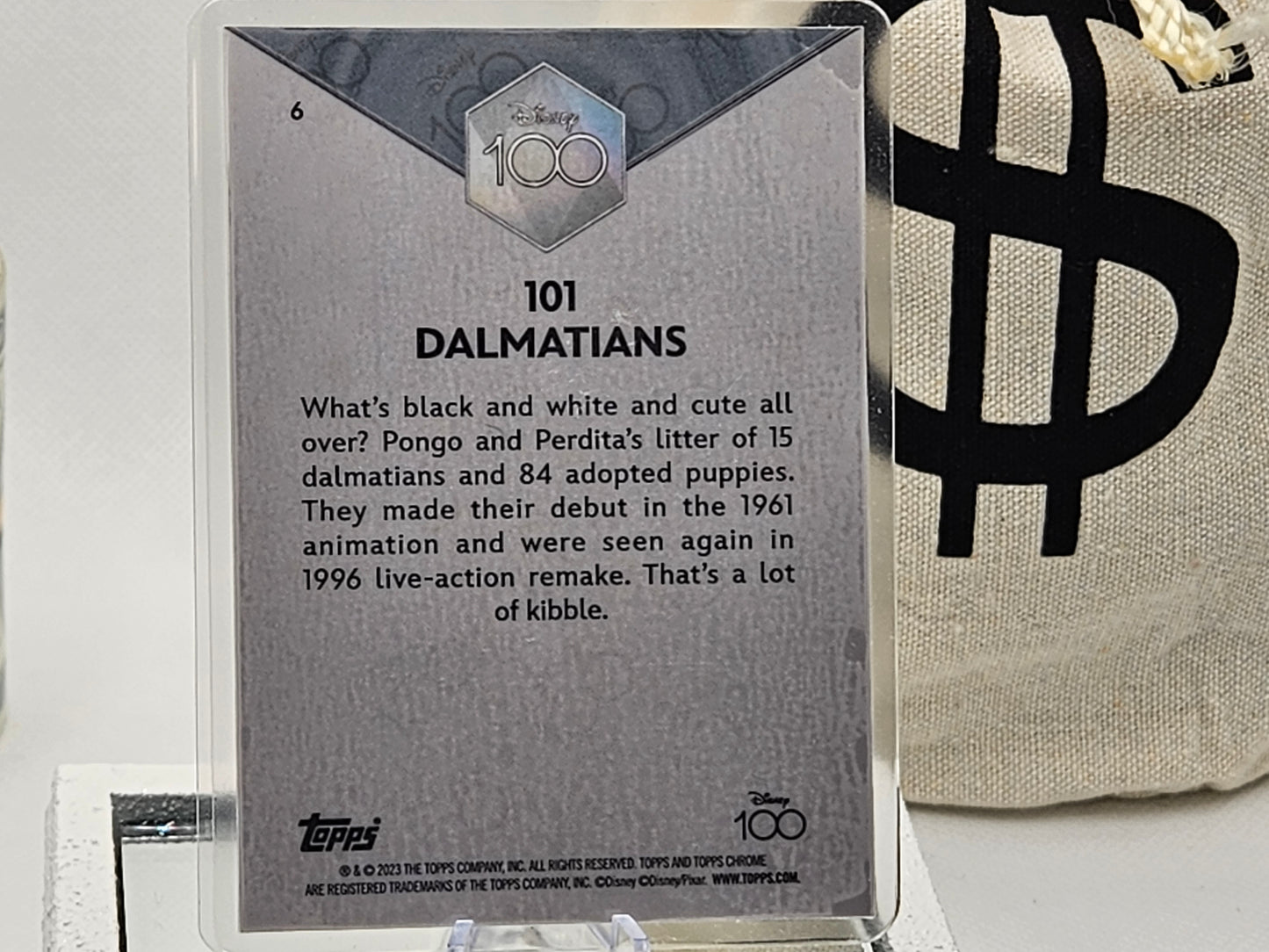 1 Grain Pure Silver Bar in Premium Disney Silver Bar in Card Assay .999 101 Dalmatians