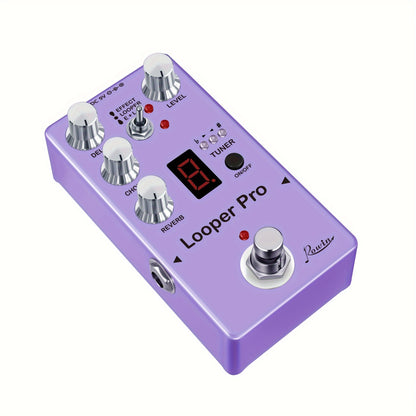 40s Electric Guitar Effects Pedal with Seamless Looping, Unlimited Layering & Premium Chorus, Delay, Coordinator Effects for Unmatched Soundscapes