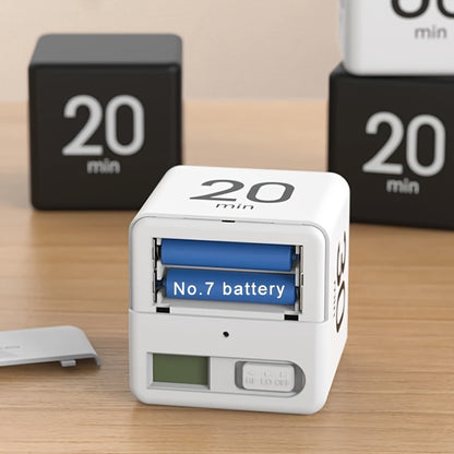 1pc, Lightweight LCD Cube Timer, Countdown Reminder Mini Kitchen Alarm Clock for Shower/Study/Cooking, Time Management, Sports, Practical Kitchen Timer