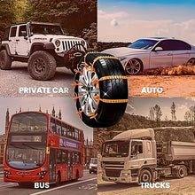 Load image into Gallery viewer, 10pcs Set of Men'S Car Accessories PE Snow Chains, Quick 2-Second Disassembly, Emergency Anti-Skid Chains for Cars And Motorcycles, Strong Grip for Winter And Off-Road Traction - Easy to Install, Anti-Skid, Wear-Resistant And
