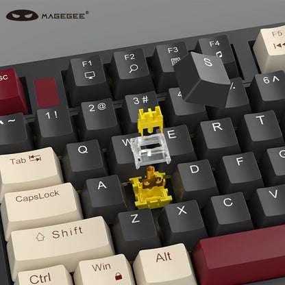 MageGee 75% Mechanical Gaming Keyboard With Blue Switch, LED Backlit Keyboard, 87 Keys Compact TKL Wired Computer Keyboard For Windows Laptop PC Gamer Gift For Birthday/Easter/Boy/Girlfriend