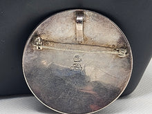 Load image into Gallery viewer, Original Native American Made Real Silver Pendant Indian with Knife
