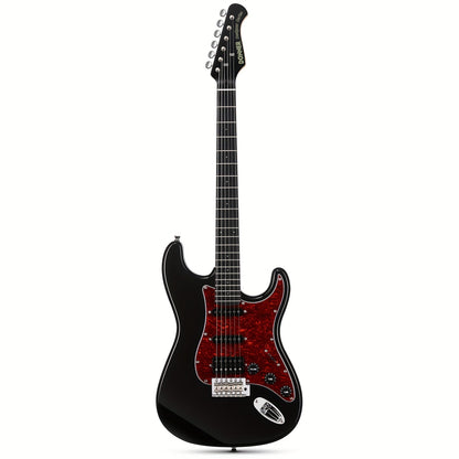 39-Inch Designer Series DST-200 Electric Guitar - Stylish Solid Body with Single Coil Split System, Premium Sound Quality, and Versatile Playability - Bonus Accessories Include Gig Bag, Cable, and Strap for Beginner, Intermed