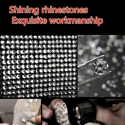 2pack Car Setting Seat Belt Protector Leather Bag Edge Shoulder Protector Car Interior Full Of Artificial Diamonds Modified Decoration Supplies