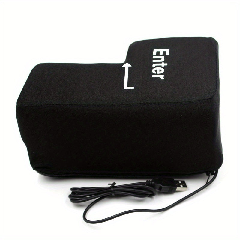 Big Enter Key, Super Large Enter Key Computer USB Enter Key Adult Venting Pillow Nap Pillow Decompression
