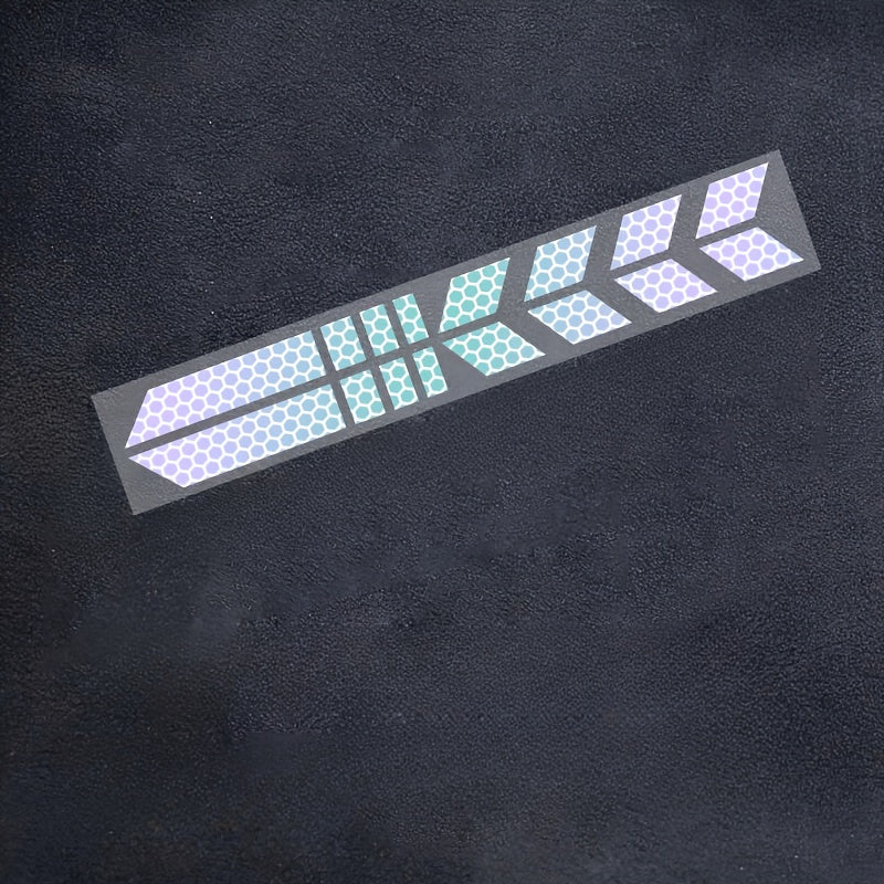 High-Visibility Reflective Stickers for Motorcycles, Helmets & Cars - Waterproof & Sun-Resistant PVC Labels