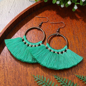 9 Pairs Boho Earrings Round Colorful Tassel Drop Earrings Charms Jewelry Gift Birthday Gifts For Women Wife Girls Her