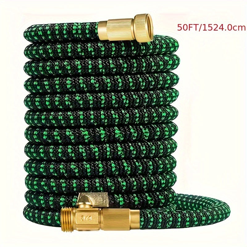 Super-Duty 3/4 Expandable Garden Hose - Magic Flexible & High-Pressure Resistant - Ideal for Car Wash & Lawn Irrigation - Telescopic Design, 4 Sizes, 2 Colors, American Standard