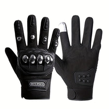 Load image into Gallery viewer, A Pair Of Durable Touch -screen Motorcycles And Electric Bicycle Gloves, With Stainless Steel Protection -not Water Washing Polyester Fiber, Outdoor Leisure
