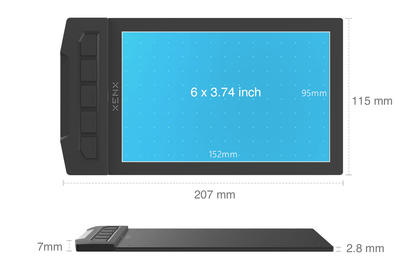 Convenient Thin and Light XENX Digital Tablet Computer, Handdrawn Tablet for Drawing, Handwritten Tablet Supporting Online Course and Mobile Phone Connection