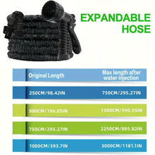 Load image into Gallery viewer, Durable Expandable Garden Hose With 7-Mode Nozzle For Dog Cleaning, Plant Watering, Car Wash, And Pet Shower
